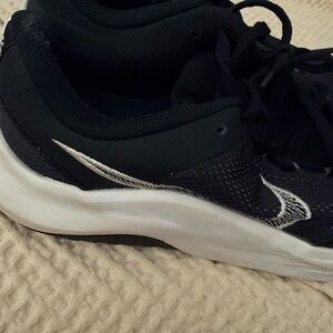Nike Black and White womens Athletic Shoes